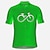 cheap Cycling Jerseys-21Grams® Men&#039;s Short Sleeve Cycling Jersey Graphic Bike Jersey Top Mountain Bike MTB Road Bike Cycling Light Yellow Green White Polyester Breathable Quick Dry Moisture Wicking Sports Clothing Apparel