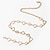 رخيصةأون أحزمة نسائية-نسائي للجنسين حزام سلسلة سلسلة معدنية مشبك مجاني ديكور زهرة كاجوال كلاسيكي مناسب للحفلات مناسب للبس اليومي فضي ذهبي