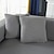 cheap Sofa Seat &amp; Armrest Cover-Stretch Sofa seat Cushion Cover Slipcover Elastic Couch Armchair Loveseat 4 or 3 Seater Grey Plain Solid Soft Durable Washable