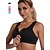 cheap Exercise, Fitness &amp; Yoga Clothing-Women&#039;s Zipper Yoga Top Bra Top Yoga Fitness Gym Workout Breathable Quick Dry White Black Blue Gray Purple Orange Solid Color / Stretchy