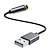 abordables Cables-LITBest AUX de audio de 3,5 mm Cable adaptador, AUX de audio de 3,5 mm a USB 2.0 Cable adaptador Macho - Hembra 0,3 m (1 pie)