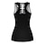 cheap Yoga Tops-21Grams® Women&#039;s Yoga Top Summer Fashion Black / Red Black Yoga Gym Workout Running Tank Top Sleeveless Sport Activewear Breathable Quick Dry Comfortable Stretchy