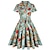 Χαμηλού Κόστους 1950-ρετρό vintage φόρεμα διακοπών φόρεμα φόρεμα flare φόρεμα της δεκαετίας του 1950 γυναικεία κοστούμια vintage cosplay καθημερινή ημερομηνία ένδυσης κοντομάνικο φόρεμα καρναβάλι