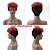 preiswerte Hochwertige Perücken-kurze rot-schwarze Lockenperücke Kunstfaserperücke im Pixie-Schnitt für Damen