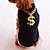 economico Vestiti per cani-gatto cane camicia cucciolo vestiti lettera&amp;amp; numero moda vestiti per cani vestiti per cuccioli abiti per cani nero viola rosa costume cane camicie per cani per cani