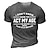 Χαμηλού Κόστους ανδρικό μπλουζάκι 3d-Ανδρικά Μπλουζάκι Γραφικά μπλουζάκια Αστεία μπλουζάκια Slogan T Shirts ρετρό πουκάμισα Γράμμα Γραφικά Σχέδια Στρογγυλή Ψηλή Λαιμόκοψη Μαύρο Λευκό Πράσινο Χακί Θαλασσί Γκρίζο 3D εκτύπωση