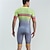 Χαμηλού Κόστους ανδρικά ρούχα τριάθλου-BOESTALK Ανδρικά Κοντομάνικο Ολόσωμη στολή για τρίαθλο Καλοκαίρι Σπαντέξ Πράσινο / Κίτρινο Ουρανί Μπλε Ριγέ Κουρελού Κουκκίδα Ποδήλατο Ρούχα σύνολα / Ελαστικό / Αθλητικό / Γρήγορο Στέγνωμα / Ύγρανση