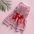 cheap Dog Clothes-Puppy Dress Plaid Printing Bow-Knot Decor Apparel Two-Legged Dog Costume Skirt for Summer Pets Dress Accessories - Red Ldog halloween costumes