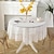 levne Ubrusy-krajkový ubrus bílé ubrusy na odkládací stolek, konferenční stolek, kuchyňské stolování, párty, dovolená, bufet