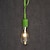 abordables Luces de isla-10 cm de un solo diseño de luz colgante de colores led de una sola cabeza de plástico barra moderna bombillas led 85-265v