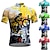 cheap Cycling Clothing-21Grams® Men&#039;s Cycling Jersey Short Sleeve Graphic Bike Mountain Bike MTB Road Bike Cycling Top Green Yellow Sky Blue Breathable Quick Dry Moisture Wicking Spandex Polyester Sports Clothing Apparel