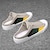 cheap Men&#039;s Slippers &amp; Flip-Flops-Men&#039;s Clogs &amp; Mules Half Shoes Walking Casual Athletic PU Loafer Black Beige Gray Summer