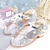 cheap Kids&#039; Sandals-Girls&#039; Heels Dress Shoes Flower Girl Shoes Princess Shoes School Shoes Leather PU Portable Breathability Non-slipping Princess Shoes Big Kids(7years +) Little Kids(4-7ys) School Gift Daily Walking