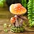 cheap Statues-Decorative Objects Resin Modern Contemporary Gray Little Mushroom/mushroom Rabbit/red Mushroom/two Squirrels/three Mushrooms/frog Mushroom