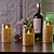 abordables Luces de velas-velas parpadeantes sin llama luces de control remoto velas que funcionan con pilas velas de imitación de vidrio con temporizador de ciclo de acrílico remoto 24 horas paquete de velas 3d3x h456led
