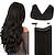 cheap Clip in Hair Extensions-Clip In Halo Hair Extensions Human Hair 1PC Pack Straight Natural Multi-color Hair Extensions