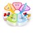 baratos Armazenamento &amp; Organização-Caixa de pílula de arco-íris redonda de plástico de 7 compartimentos caixa de pílula de viagem multifuncional de plástico