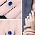 Недорогие Кольца-принцесса диана уильям кейт миддлтон драгоценные камни камень ореол солитер обручальные кольца для женщин для девочек серебряное кольцо (1-created- сапфир, 11)