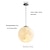 cheap Pendant Lights-30/35cm 3D Printing Pendant Light LED Globe Design Moon Artistic Style Home Deco. Creative Hanging Light