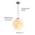 billige Pendellys-30/35 cm 3d-utskrift anheng lys led globe design måne kunstnerisk stil hjemmedeco. kreativt hengelys