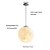 baratos Luzes pendentes-30/35cm impressão 3d pingente de luz led globo design lua estilo artístico home deco. luz de suspensão criativa