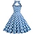 cheap Historical &amp; Vintage Costumes-Women&#039;s A-Line Rockabilly Dress Polka Dots Halter Swing Dress Flare Dress with Accessories Set 1950s 60s Retro Vintage with Headband Scarf Earrings For Vintage Swing Party Dress