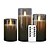 abordables Luces de velas-velas parpadeantes sin llama luces de control remoto velas que funcionan con pilas velas de imitación de vidrio con temporizador de ciclo de acrílico remoto 24 horas paquete de velas 3d3x h456led