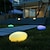 voordelige Pathway Lights &amp; Lanterns-outdoor glow geplaveide vorm kleurrijk licht usb oplaadbare lamp met afstandsbediening kleur veranderende voor tuin tuin landschap verlichting