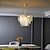 abordables Lustres-60 cm design unique lustre led cristal luxe design moderne art lampe salon restaurant 110-120v
