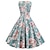 Χαμηλού Κόστους 1950-Ρετρό / Βίντατζ Δεκαετία του 1950 Κοκτέιλ Φόρεμα μεξικάνικος Φόρεμα A-Line Λουλουδάτο φόρεμα Γυναικεία Απόκριες Cinco de Mayo Fiesta Φόρεμα