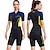 cheap Wetsuits &amp; Diving Suits-Dive&amp;Sail Women&#039;s Shorty Wetsuit 1.5mm SCR Neoprene Diving Suit UV Sun Protection UPF50+ High Elasticity Short Sleeve Full Body Front Zip - Diving Surfing Scuba Kayaking Patchwork Summer