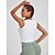 cheap Yoga Tops-Women&#039;s Crew Neck Yoga Top Tank Top Strap Tank Summer Solid Color Cream Spandex Yoga Fitness Gym Workout Vest / Gilet Tee Tshirt Bra Top Sleeveless Sport Activewear Breathable Quick Dry Comfortable