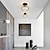 זול אורות תקרה-עיצוב ייחודי אורות תקרה led מסדרון אור מעבר אור אלומיניום קריסטל בסגנון וינטג&#039; מסוגנן שחור מודרני בסגנון נורדי
