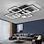 cheap Dimmable Ceiling Lights-Multi Layer Modern LED Ceiling Light APP Dimmable Flush Mounted Light Black Square Ceiling Lamp Suitable for Bedroom Living Room Dining Room AC110V AC220V