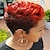 abordables Pelucas de máxima calidad-peluca rizada corta roja a negra peluca sintética corte pixie para mujer