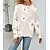 cheap Knit Tops-Women&#039;s Sweater Co-ords Pullover Daisy Flower Casual Long Sleeve Regular Fit Sweater Cardigans Fall Winter Round Neck Green Light Gray Dark Gray