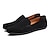 cheap Men&#039;s Slip-ons &amp; Loafers-Men&#039;s Loafers &amp; Slip-Ons Suede Shoes Plus Size Penny Loafers Driving Loafers Casual Outdoor Daily Suede Loafer Black Burgundy Navy Blue Summer Spring