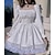 preiswerte Historische &amp; Vintage-Kostüme-Punk &amp; Gothic Urlaubskleid Kleid Kurz / Mini Goth Girl Damen Bauchkontrolle Casual Kleid