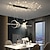 abordables Suspension-led pendentif lumière simple lustre moderne designer projection étoile lune lumière restaurant table bar