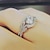 お買い得  指輪-指輪 パーティー 幾何学的 シルバー 合金 ドーナツ シンプル エレガント 1個 キュービックジルコニア / 女性用 / 結婚式 / 贈り物