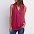 cheap Women&#039;s Clothing-Womens Zipper Up Tunic Vest Summer Casual Short Sleeve V Neck Half Tops Blouse