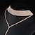 お買い得  ネックレス8-チョーカー Yネックレス For 女性用 合成ダイヤモンド パーティー 結婚式 カジュアル クリスタル レザー / ロングネックレス