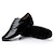cheap Practice Dance Shoes-Men&#039;s Ballroom Dance Shoes Modern Shoes Salsa Shoes Line Dance Heel Lace-up Low Heel Lace-up Black White
