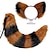 baratos Acessórios de penteados-cocar de orelhas de animal de pelúcia acessórios de cauda de halloween cosplay orelhas de raposa feitas à mão bandana cauda de raposa
