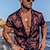billiga lägerskjortor för män-Herr Skjorta Lägerskjorta Grafisk skjorta Aloha skjorta Grafisk Nedvikt Svart / röd Blå Grön Ljusgrå Utomhus Gata Kortärmad Mönster Button-Down Kläder Mode Designer Ledigt Andningsfunktion