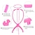billige Værktøj og tilbehør-4-pak parykstativer til flere parykker, 14 tommer bærbar sammenklappelig holdbar parykholder paryktørrer og parykvisningsværktøj til kvinder (2 sorte og 2 pink)