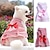 cheap Dog Clothes-Puppy Dress with Dog Bath Brush  Plaid Printing Bow-Knot Decor Apparel Two-Legged Dog Costume Skirt for Summer Pets Dress Accessories
