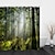 levne Sprchové závěsy Top Sale-sunshine forest landscape print sprchový závěs háček moderní polyester obrobený voděodolná koupelna