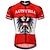 cheap Cycling Jerseys-21Grams® Men&#039;s Cycling Jersey Short Sleeve Mountain Bike MTB Road Bike Cycling Graphic Belgium National Flag Jersey Shirt White Black Red UV Resistant Breathable Quick Dry Sports Clothing