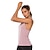 cheap Yoga Tops-Women&#039;s Yoga Top Patchwork Racerback Pink Burgundy Cotton Fitness Gym Workout Running Tank Top T Shirt Sport Activewear 4 Way Stretch Breathable Quick Dry High Elasticity Loose Fit